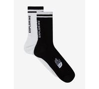 2 paia di calzini the north face everyday nse mid calf socks nero bianco x2