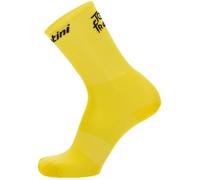 Santini Overall Leader Socks-Tour Ufficiale della Francia Calzini, Giallo, XS Unisex-Adulto