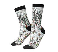 Calze Trekking Wheres Where Waldo Ski Wally Martin Handford Book Casual Calze Termiche Antiodore Calzini Calcio Per Donna Trekking Corsa