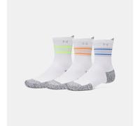 Calze Under Armour ArmourDry® Run Cushion Mid-Crew unisex - Confezione da 3 paia Bianco / Bianco / Riflettente L
