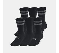 Calze Under Armour Essential Crew unisex - Confezione da 6 paia Nero / Nero / Castlerock S