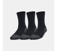 Calze Under Armour Performance Tech Crew da bambini - Confezione da 3 paia Nero / Nero / Jet Grigio M