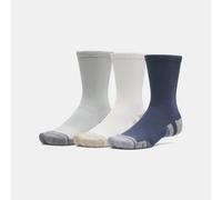 Calze Under Armour Performance Tech™ Crew unisex - Confezione da 3 paia Titanium / Summit Bianco / Clay Verde M