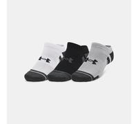 Under Armour Performance Tech NS calze 3 paia mod grigio/bianco/grigio (XL)