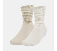 Calze Under Armour Sportstyle Cotton Scrunch unisex - Confezione da 2 paia Pietra / Khaki Base / Pietra L