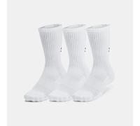 Calze Under Armour Training Cotton Crew unisex - Confezione da 3 paia Bianco / Bianco / Nero L