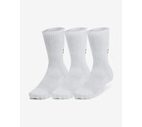 Set di calzini Under Armour Unisex Tc 3Pk Crew Dimensioni dei calzini: 47,5 - 50,5 / Colore: bianco