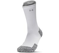 Calze Under Armour ArmourDry™ Run Cushion Mid-Crew unisex Bianco / Bianco / Riflettente L
