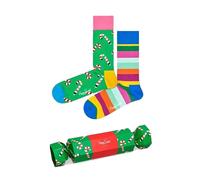 Calze unisex HAPPY SOCKS christmas cracker gift set 2 paia 7302 XPOL0 413524