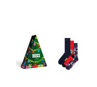Calze unisex HAPPY SOCKS holiday tree gift set calze 3 paia GREEN 36_40 380333