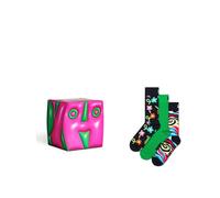 Calze unisex HAPPY SOCKS hyper cube gift set calze 3 paia NAVY 36_40 380324