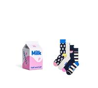 Calze unisex HAPPY SOCKS milk carton gift set calze 4 paia WHITE 41_46 380330