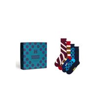 Calze unisex HAPPY SOCKS new vintage gift set calze 4 paia NAVY 41_46 380337