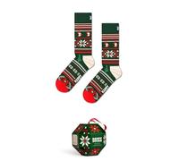 Calze unisex HAPPY SOCKS snowflake gift set calze 1 paio DARK GREEN DARK GREEN P