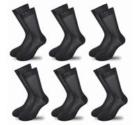 LEON D'ORO Calze Uomo Cotone Corte 6 Paia Calze Uomo Filo di Scozia Made in Italy Calzini Corti (IT, Numero, 40, 42, Regular, Regular, Nero 6 Paia Liscio)