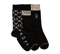 Calze uomo EMPORIO ARMANI 3 paia di calze corte basse cotone con scatola tripack