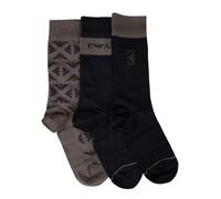 SG Calze uomo EMPORIO ARMANI 3 paia di calze corte basse cotone con scatola trip