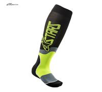 Calze uomo sportive alpinestars MX Plus-2 socks BLACK YELLOW FLUO