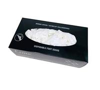 Calze usa e getta, 20 denari, adatte per uomo e donna - Taglia unica - 100 pezzi/confezione (WHITE, 1)
