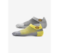 Calze Vibram Five Fingers 5TOE No Show Colore grigio giallo (2 paia) - M