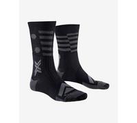 X socks gravel perform merino crew socks black dark grey
