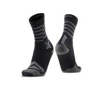 X socks gravel perform merino crew socks black dark grey