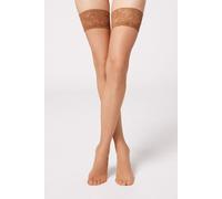 Calzedonia Autoreggenti Velatissime 8 Denari Donna Nude 8 Taglia 2