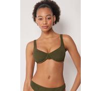 Calzedonia Balconcino Costume Crinkle Waves Donna Verde Taglia 2