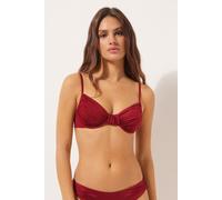 Calzedonia Balconcino Costume Shiny Satin Donna Rosso Taglia 5