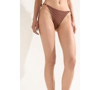 Calzedonia Brasiliana Lacci Costume Polka Dot Brown Donna Marrone Taglia L
