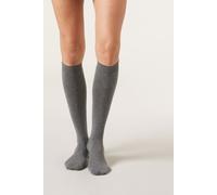 Calzedonia Calze Lunghe con Cashmere Donna Grigio Taglia 36-38