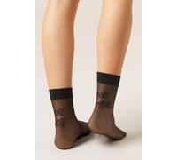 Calzedonia Calzini Velati More Amore Donna Nero Taglia TAGLIA UNICA
