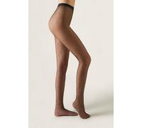Calzedonia Collant a Rete con Brillantini Donna Taglia 3/4