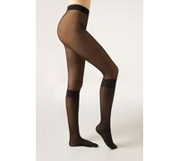 Calzedonia Collant Effetto Gambaletto Donna Nero Taglia 3/4