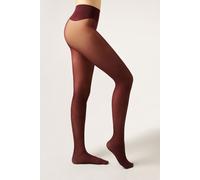 Calzedonia Collant Semicoprenti Matt Invisible 30 Denari Donna Bordeaux Taglia 4