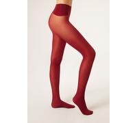 Calzedonia Collant Semicoprenti Matt Invisible 30 Denari Donna Rosso Taglia 3
