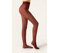Calzedonia Collant Termico Effetto Velato Donna Bordeaux Taglia 1/2