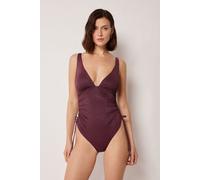 Calzedonia Costume Intero Golden Glow Donna Bordeaux Taglia S