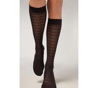 Calzedonia Gambaletti in Retina Motivo Cuori Donna Taglia TAGLIA UNICA