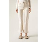 Calzedonia Jeans a Zampa Cropped Donna Bianco Taglia L