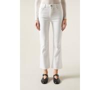 Calzedonia Jeans a Zampa Cropped Donna Bianco Taglia S