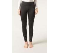 Calzedonia Leggings Termici Plush Donna Nero Taglia L