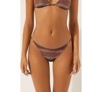 Calzedonia Perizoma Costume Golden Chevron Donna Marrone Taglia M-L