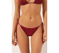Calzedonia Perizoma Costume Shiny Satin Donna Rosso Taglia S-M