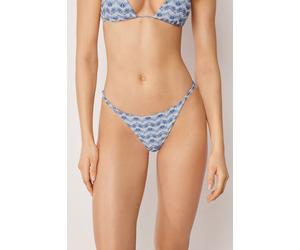 Calzedonia Perizoma Costume Water Reflection Donna Blu Taglia S-M