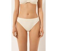 Calzedonia Slip Costume Shiny Satin Donna Avorio Taglia S