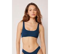 Calzedonia Top Canotta Costume Crinkle Waves Donna Blu Taglia 4