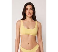 Calzedonia Top Canotta Costume Crinkle Waves Donna Giallo Taglia 2