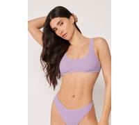 Calzedonia Top Canotta Costume Crinkle Waves Donna Viola Taglia 3