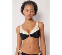 Calzedonia Top Canotta Costume Elegant Bicolor Donna Nero Taglia 5